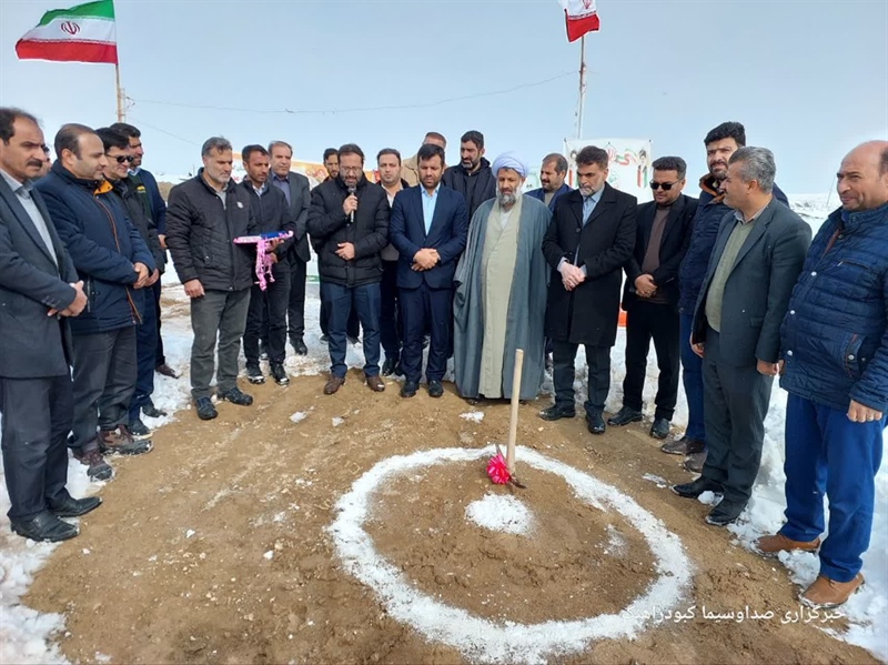 آئین کلنگ زنی زمین چمن مصنوعی مینی فوتبال روستای خبرارخی