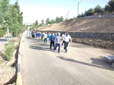 برگزاری همایش پیاده روی در تویسرکان