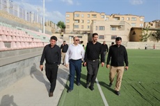 بازدید میدانی مدیرکل ورزش و جوانان استان  از اماکن ورزشی شهر همدان