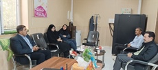 جلسه ربانی مهر رئیس هیئت اسکواش استان همدان با رئیس اداره ورزش و جوانان شهرستان تویسرکان