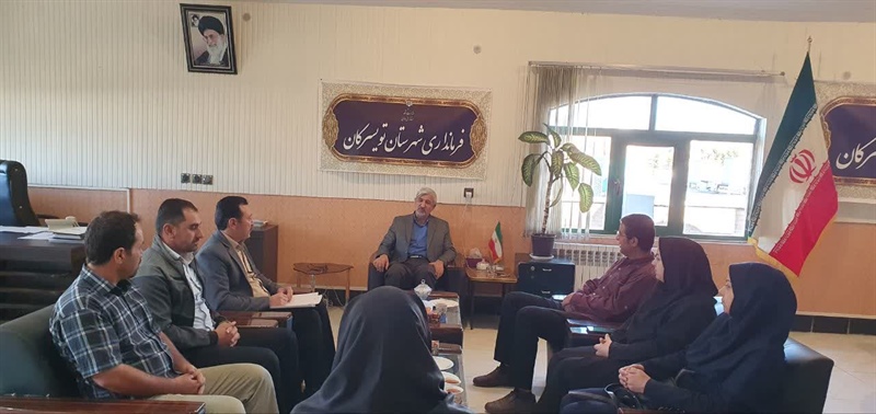 دیدار رئیس اداره ورزش و جوانان با فرماندار شهرستان تویسرکان