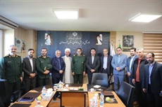 دیدار فرمانده سپاه انصارالحسین(ع) استان همدان با مدیرکل ورزش و جوانان به مناسبت هفته تربیت‌بدنی و ورزش