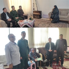 سرکشی از خانواده معظم ورزشکاران شهید به مناسبت هفته تربیت‌بدنی در تویسرکان