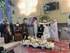 قرائت خطبه عقد زوج تویسرکانی در نماز جمعه تویسرکان