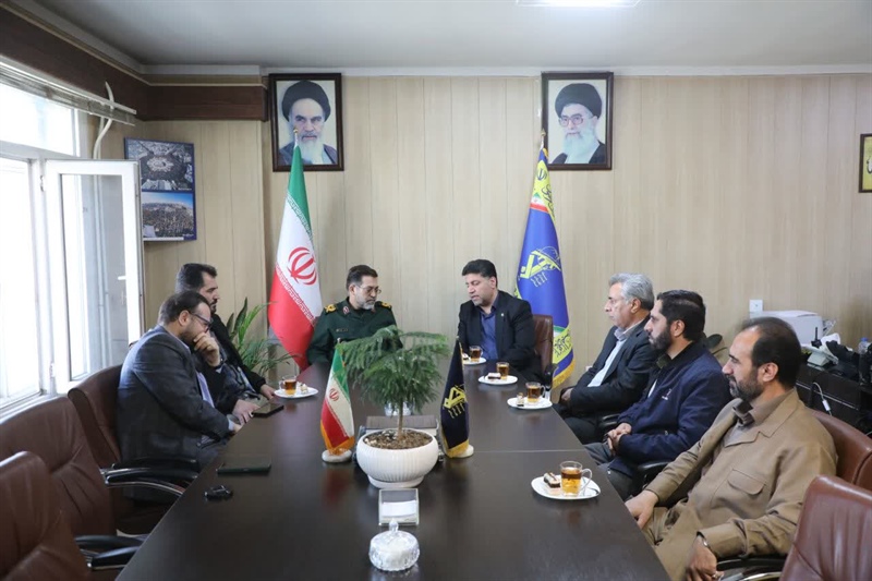 دیدار مدیرکل ورزش و جوانان استان همدان با فرمانده سپاه انصارالحسین(ع)