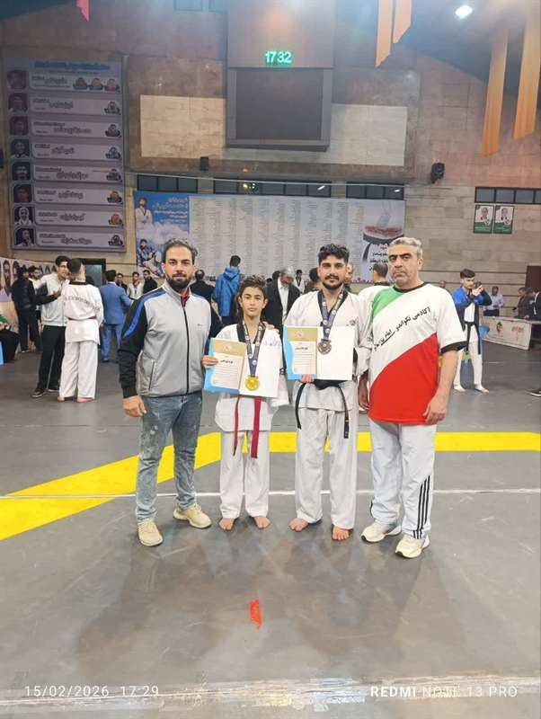 درخشش پسران با غیرت ملایری در مسابقات قهرمانی پاراتکواندو کشور انتخابی تیم ملی