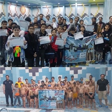 برگزاری مسابقات شنا در تویسرکان