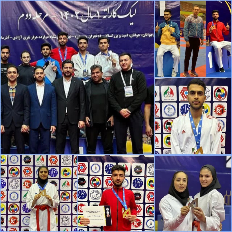 ۴ مدال رنگارنگ حاصل درخشش کاراته‌کاران همدانی در لیگ کاراته وان