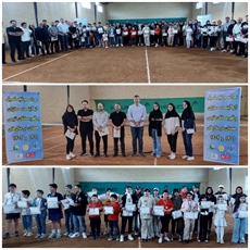 برگزاری مراسم تجلیل از نونهالان، نوجوانان و همچنين قهرمانان تنیس استان همدان
