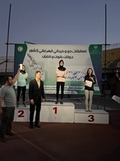 کسب مقام سوم مسابقات دو و میدانی بانوان قهرمانی کشور توسط ورزشکار تویسرکانی