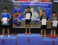 عنوان سومی پینگ پنگ باز همدانی در مسابقات نونهالان کشور