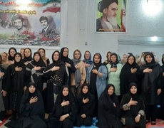 ادای احترام بانوان ملایری به آقایشان اباعبدالله الحسین علیه السلام و شهدای والامقام اقتدار  به مناسبت عاشورای حسینی