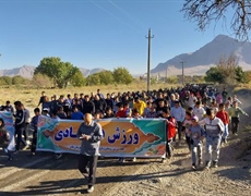 برگزاری همایش پیاده روی خانوادگی در روستای رضوانکده از توابع بخش مرکزی شهرستان ملایر