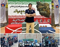 قضاوت مهدی محمد ظاهری در مسابقات تیراندازی با کمان قهرمانی کشور