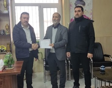 تقدیر از جانباز اداره ورزش و جوانان شهرستان تویسرکان