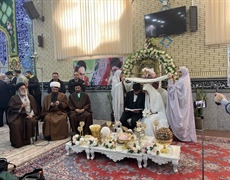 قرائت خطبه عقد زوج تویسرکانی در نماز جمعه تویسرکان