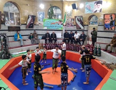 برگزاری مراسم زنگ انقلاب در زورخانه پهلوان سجادی تویسرکان