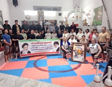 آیین نواختن زنگ انقلاب در زورخانه شهید نصیری شهرستان کبودراهنگ