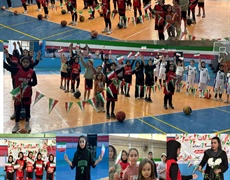 جشنواره بسکتبال ویژه دختران گرامیداشت یوم الله 22 بهمن در شهرستان ملایر