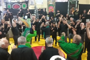 برگزاری مراسم عزاداری عاشورای حسینی با حضور جامعه ورزش در زورخانه پهلوان علی میرزای همدانی