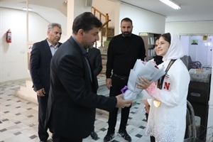 استقبال از تیام ده‌پهلوان، قهرمان طلایی همدانی در بازی‌های آسیایی جوانان بحرین