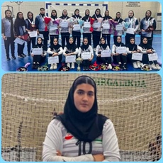 دختر ملایری بر سکوی سوم تورنمنت هندبال ازبکستان ایستاد