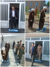 کشیدن  طرح پرچم کودک کشان بر ورودی سالن های ورزشی و درب ورودی اداره ورزش و جوانان شهرستان اسدآباد