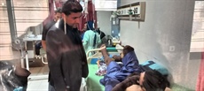 عیادت مدیرکل ورزش و جوانان استان همدان از مجید مرادی تکواندو کار مجروح شده در حمله رژیم صهیونیستی
