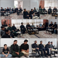 دیدار و دلجویی از خانواده شهید عزیز مدافع وطن امیر سرتیپ منصور سلطانی فر در شهرستان ملایر