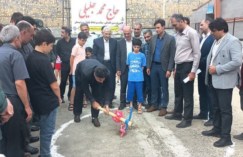 کلنگ‌زنی سالن ژیمناستیک خیرساز در شهرستان ملایر