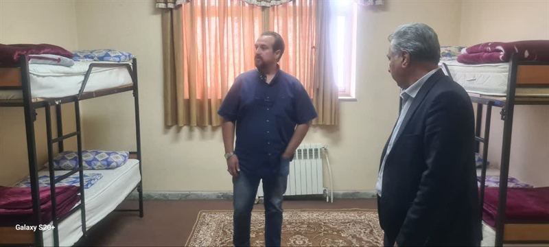 بازدید معاون توسعه ورزش استان از خوابگاه مسابقات تیر اندازی با کمان استعدادهای برتر کشور