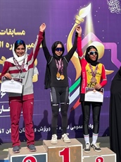 دوچرخه سوار همدانی بر سکوی قهرمانی ماده حذفی مهارتی