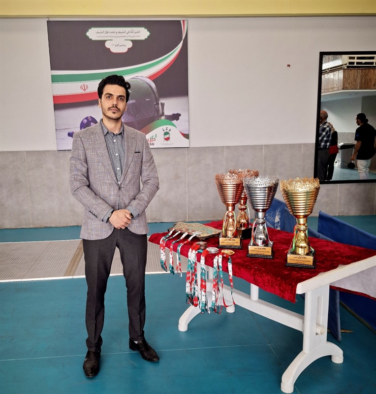 قضاوت محمد حجازیفر داور شمشیربازی کشور جهت قضاوت در مسابقات قهرمانی کشور جوانان.