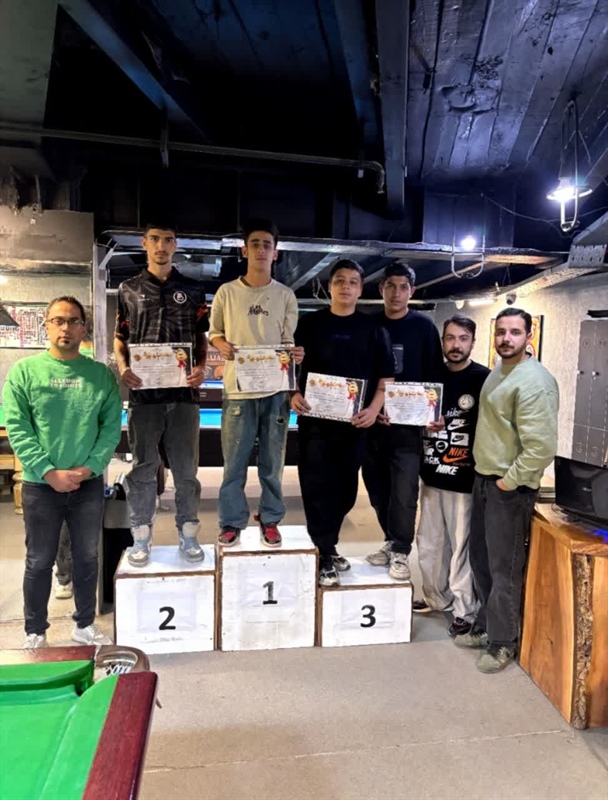 قهرمانی محمدامین نوروزی در مسابقات بیلیارد زیر ۲۱ سال استان همدان