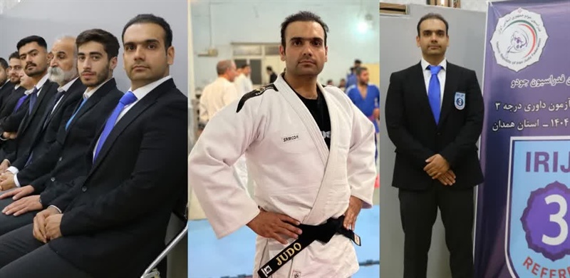 ورزشکار جوان ملایری مفتخر به دریافت گواهینامه داوری جودو در کشور شد