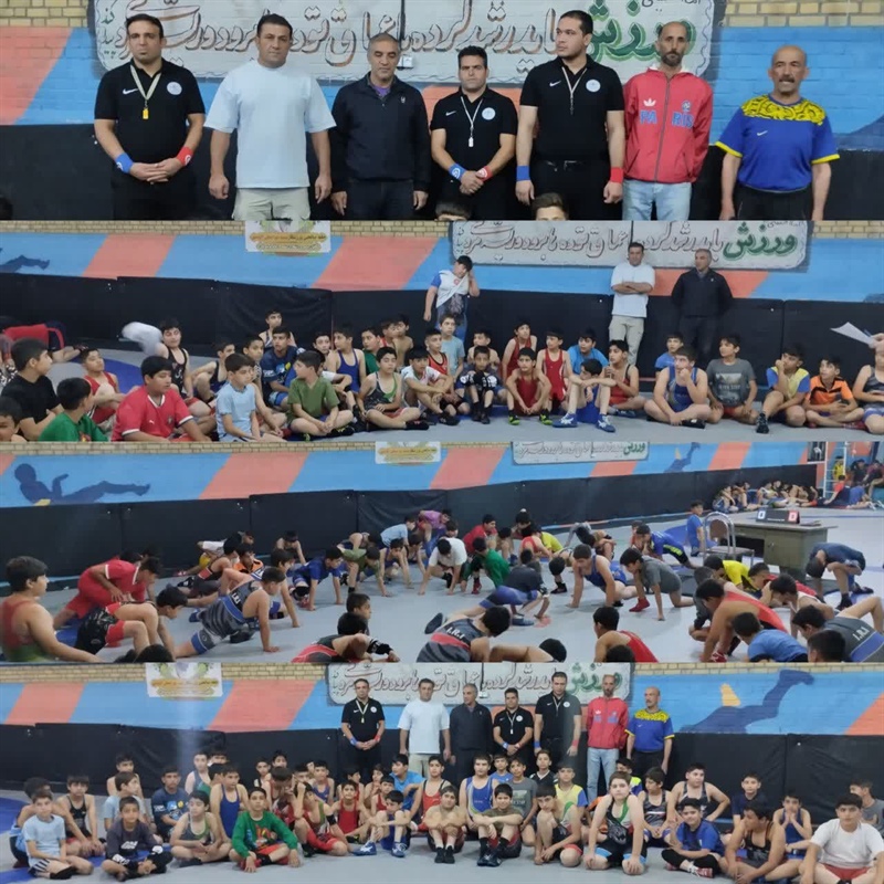 برگزاری مسابقات کشتی انتخابی غرب کشور در تویسرکان به مناسبت هفته بسیج