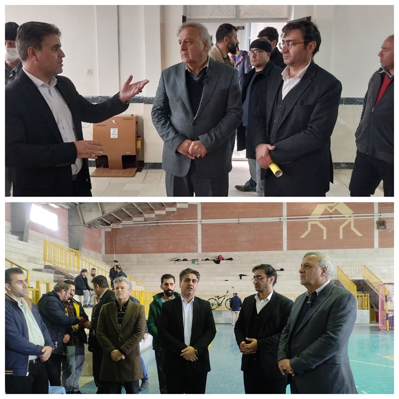 بازدید رنجبرزاده نماینده مردم اسدآباد از سالن ورزشی شهید یاسر زیوری و خانه جوان