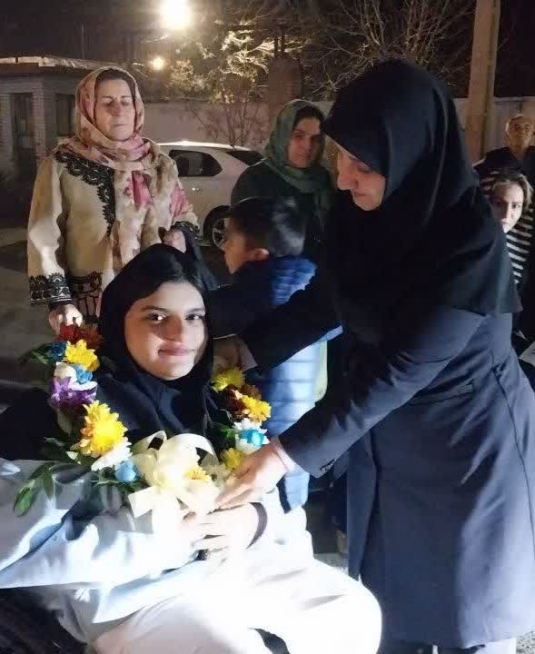 استقبال از قهرمان مسابقات پاراآسیایی جوانان دبی2025 در شهرستان ملایر