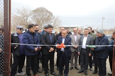 افتتاح زمین چمن ورزشی روستای کسب ملایر به مناسبت دهه فجر