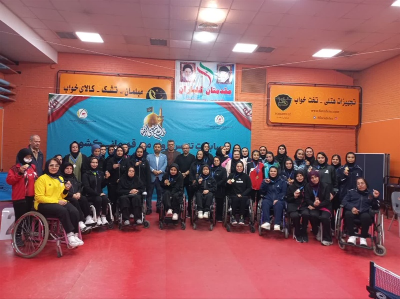 کسب سه مدال رنگارنگ توسط بانوان همدانی در رقابت‌های  پاراتنیس روی میز قهرمانی کشور