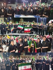 اجتماع حماسی ورزشکاران و جوانان همدانی در میدان امام(ره)