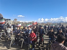 کاروان دوچرخه سواری شهرستان بهار