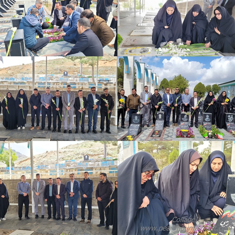 غبارروبی گلزار شهدا در تویسرکان و سرکان
