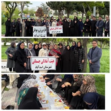 برگزاری پیاده‌روی بانوان به‌همراه صبحانه به مناسبت گرامیداشت هفته معلم در اسدآباد