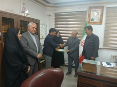 دیدار مسئول ورزش بانوان همدان با فرماندار شهرستان درگزین