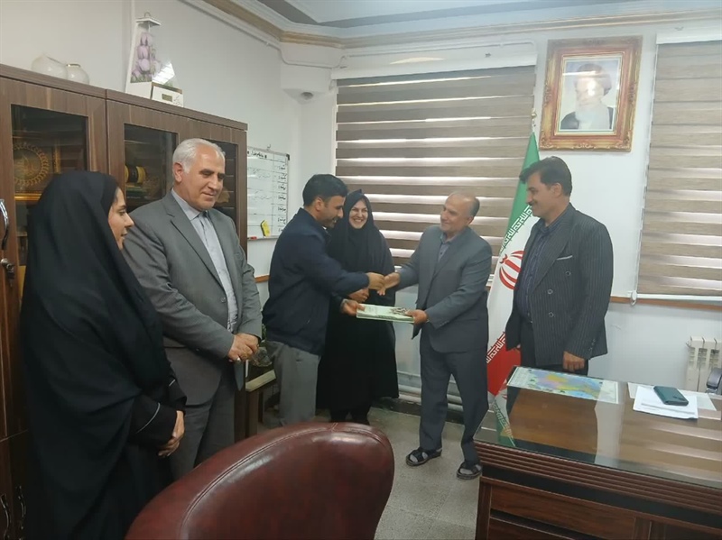 دیدار مسئول ورزش بانوان همدان با فرماندار شهرستان درگزین