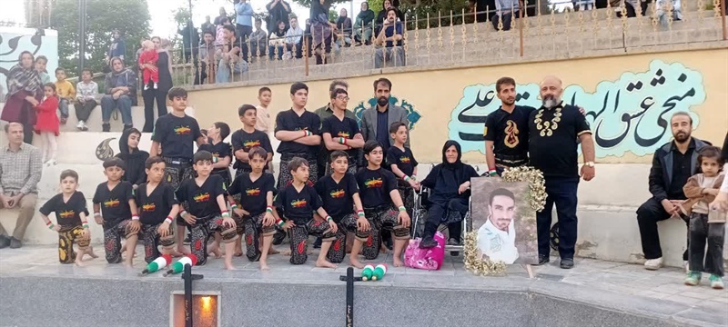 برگزاری مراسم چهلم شهید ورزشکار ناخدا سوم مجید فاطمی‌پور در تویسرکان