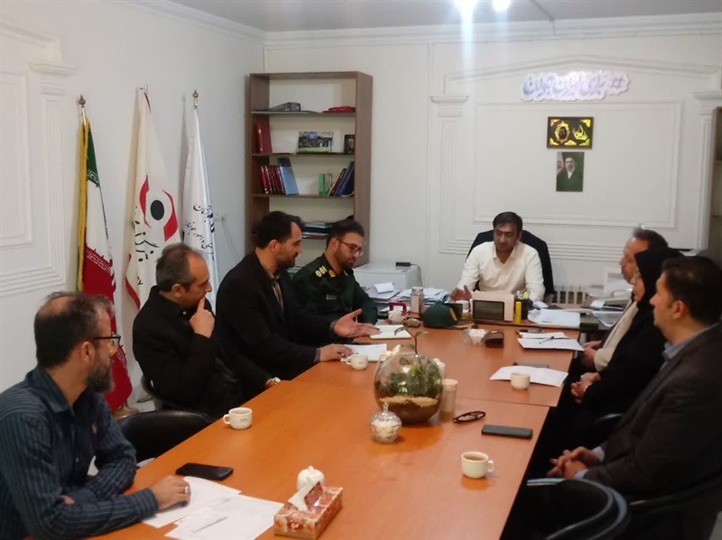 جلسه هماهنگی برگزاری باشکوه یادبود و رونمایی از المان شهدای ورزشگاه قدس