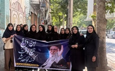 حضور پرشور بانوان جامعه ورزش ملایر در آیین سوگواری قائد شهید امت