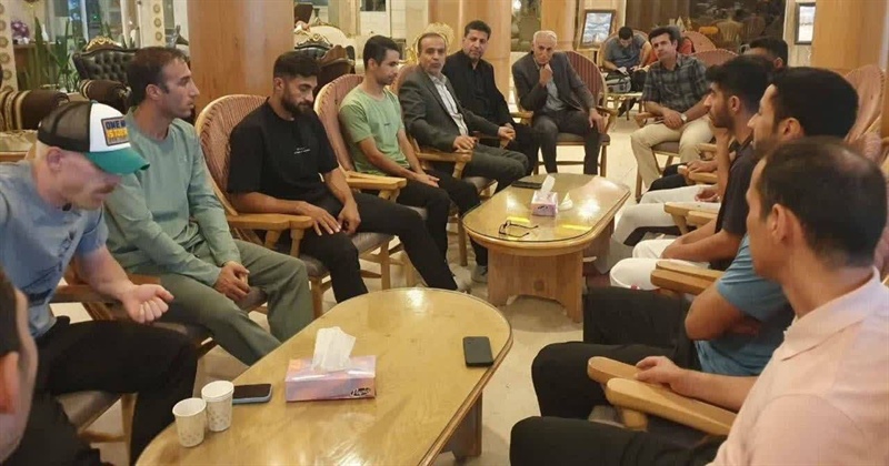 بازدید سرپرست فدراسیون پارادوومیدانی و مدیرکل ورزش و جوانان استان همدان از اردوی تیم ملی پارادوومیدانی